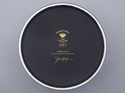 Шкатулка в подарочной упаковке, форма Идиллия, рисунок Тотем. Лев арт. 81.31592.00.1