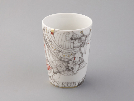 Бокал с блюдцем в подарочной упаковке, форма Гранд, рисунок Маршалы Победы Георгий Жуков, арт. 81.33243.00.1