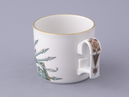 Чашка с блюдцем в подарочной упаковке, форма Охотничий, рисунок Триумф Штандарт Победы, арт. 81.32468.00.1, 