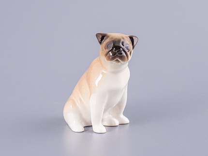 Скульптура Мопс сидящий Ники арт. 82.81317.00.1