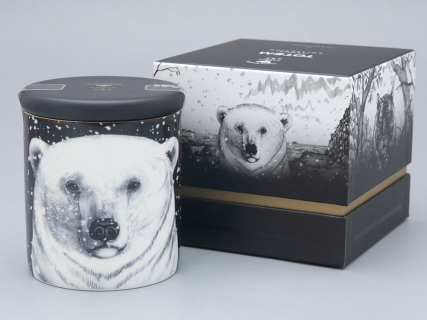 Свеча ароматическая в подарочной упаковке, рисунок Тотем. Медведь аромат Черный перец арт. 81.31597.00.1, 