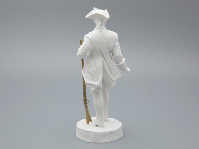 Скульптура Мушкетер эпохи Елизаветы Петровны, в подарочной упаковке, рисунок Белый бисквит, арт 81.31944.00.1