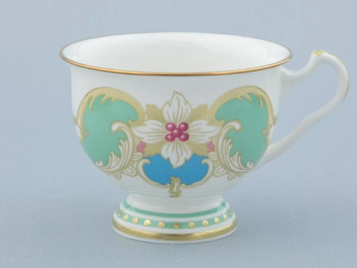 Чашка с блюдцем чайная 240 мл форма Айседора рисунок Аквамарин арт. 81.30907.00.1, 