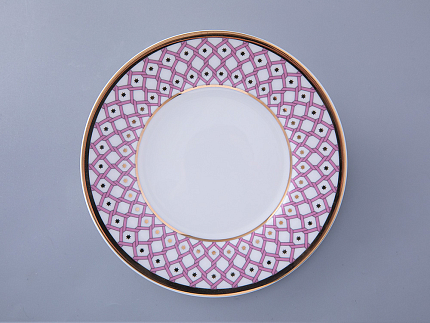 Чашка с блюдцем 250 мл форма Идиллия рисунок Коралл 2 арт. 81.31118.00.1