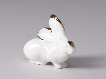 Скульптура форма Заяц Золотой арт. 82.03948.00.1, 