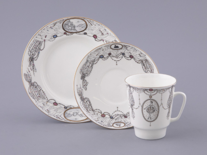 Трехпредметный комплект 165 мм форма Майская рисунок Балет Лебединое озеро арт. 81.17916.00.1, 