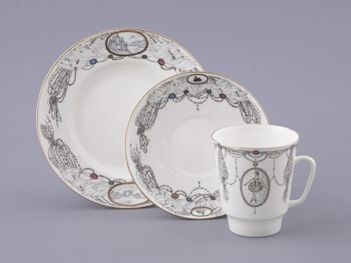 Трехпредметный комплект 165 мм форма Майская рисунок Балет Лебединое озеро арт. 81.17916.00.1, 