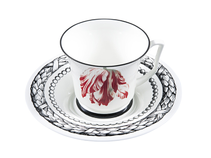 Подарочный набор чашка с блюдцем, форма Юлия рисунок Сысоев. Волшебный сад III арт. 81.30914.00.1, 