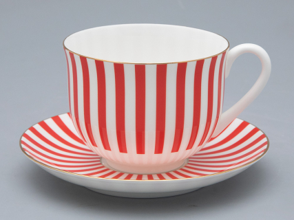 Чашка с блюдцем чайная форма Ландыш рисунок Да и нет Кардинал, арт. 81.32282.00.1, 