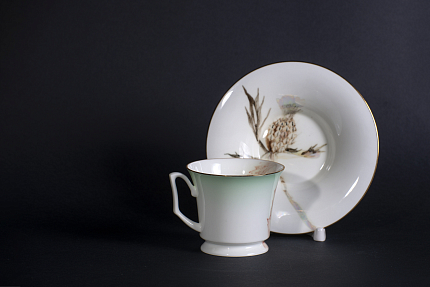 Чашка с блюдцем Татьянин день на форме Юлия, рисунок 2