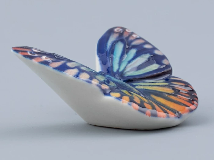 Скульптура форма Бабочка малого размера, рисунок Синяя, арт. 82.47228.00.1, 