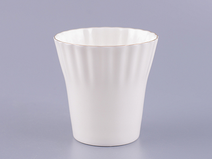 Чашка с блюдцем кофейная 175 мл.,  форма Одуванчик,  рисунок Золотой кантик арт. 81.13552.00.1