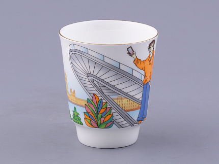 Чашка с блюдцем форма Майская, рисунок Парк Зарядье, арт. 81.32625.00.1