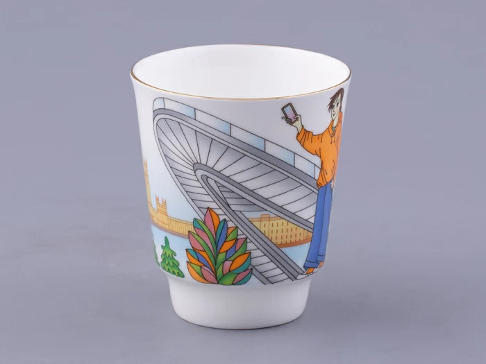 Чашка с блюдцем форма Майская, рисунок Парк Зарядье, арт. 81.32625.00.1, 