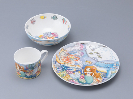 Подарочный набор детский форма Восточная рисунок Русалка, арт 81.33557.00.1