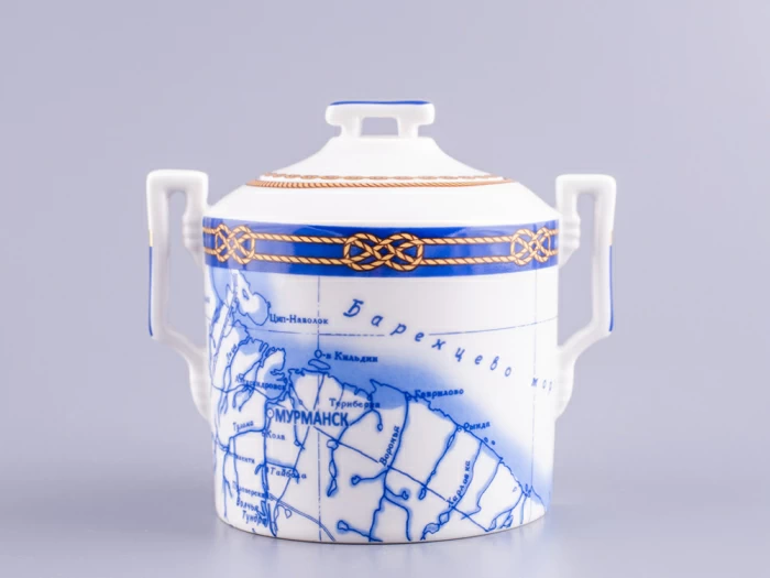 Сервиз чайный форма Гербовая рисунок Кают-компания, 6 персон 14 предметов арт. 81.24029.00.1, 