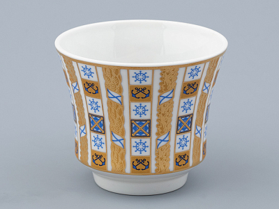 Чашка с блюдцем чайная форма Банкетная рисунок Кронштадт, арт. 81.32241.00.1