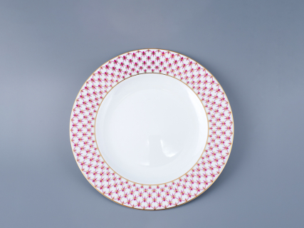 Тарелка 200 мм, форма Европейская, рисунок Сетка-Блюз 2, арт. 80.87556.00.1, 