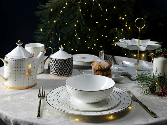 Тарелка плоская 270 мм, форма Стандартная, рисунок Азур золотой, артикул 80.49793.00.1, 