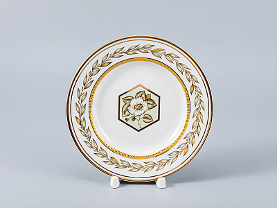 Сервиз чайный форма Гербовая рисунок Нефритовый фон, 6 персон 20 предметов, арт. 81.20900.00.1