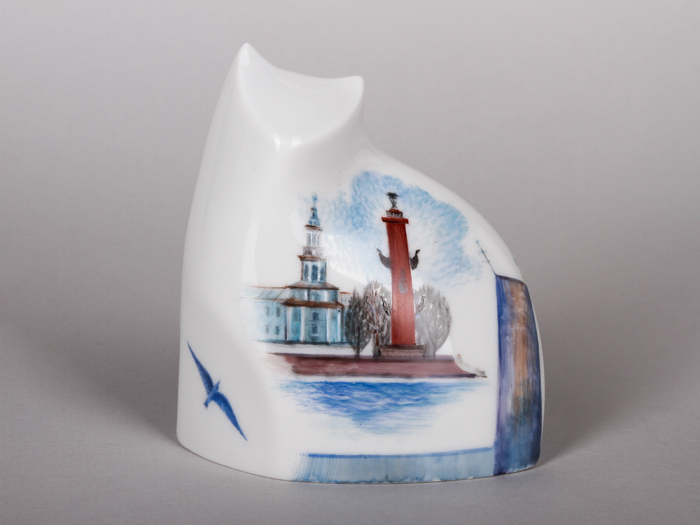 Скульптура Кот идущий, рисунок Город у моря, арт 82.88238.00.1, 