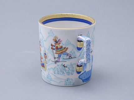 Сервиз чайный форма Гербовая рисунок Зимние забавы, 4 персоны 10 предметов арт. 81.20899.00.1