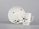 Чашка с блюдцем кофейная 165 мл., форма Майская, рисунок Мотыльки арт. 81.30661.00.1, 