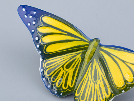 Скульптура форма Бабочка среднего размера, рисунок Ультрамарин, арт. 82.47280.00.1