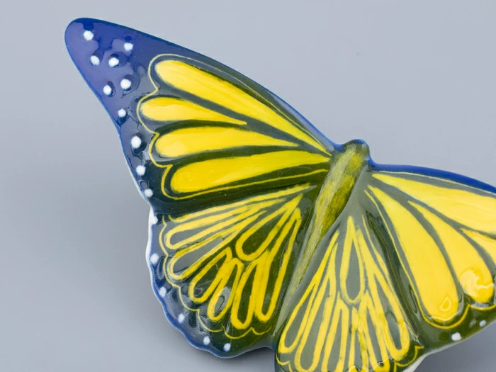 Скульптура форма Бабочка среднего размера, рисунок Ультрамарин, арт. 82.47280.00.1, 