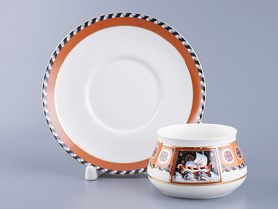 Чашка с блюдцем кофейная 180 мл.,  форма Билибина, рисунок Василиса арт. 81.16131.00.1