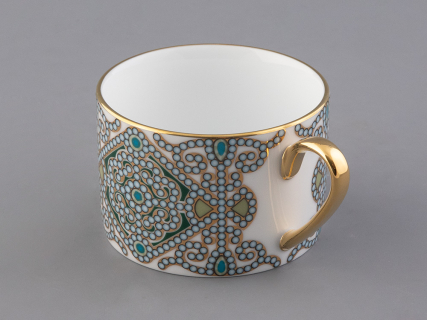 Чашка с блюдцем 250 мл в подарочной упаковке форма Соло, рисунок, Ландыш майский, арт. 81.32654.00.1, 