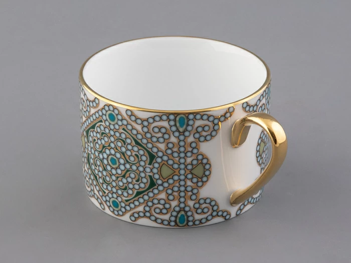 Чашка с блюдцем 250 мл в подарочной упаковке форма Соло, рисунок, Ландыш майский, арт. 81.32654.00.1, 