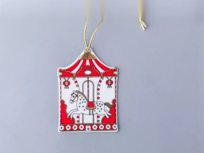 Елочные игрушки 5шт в подарочной упаковке, рисунок Гранд цирк, арт 81.34385.00.1, 