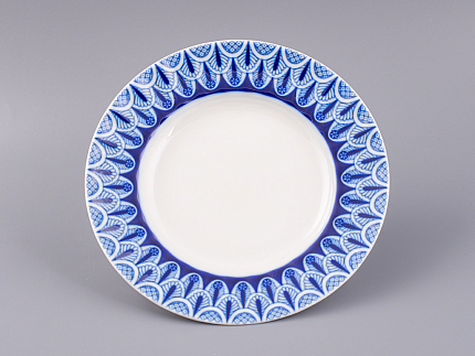 Тарелка мелкая 180 форма Шатровая рисунок Ажур, арт.80.99809.00.1