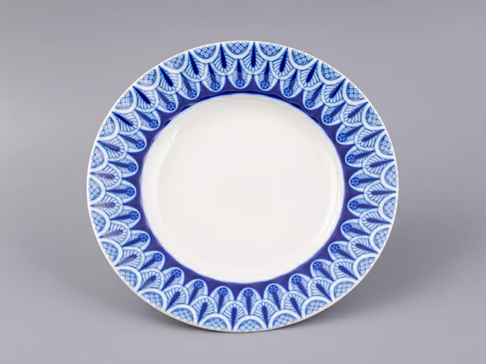 Тарелка мелкая 180 форма Шатровая рисунок Ажур, арт.80.99809.00.1, 