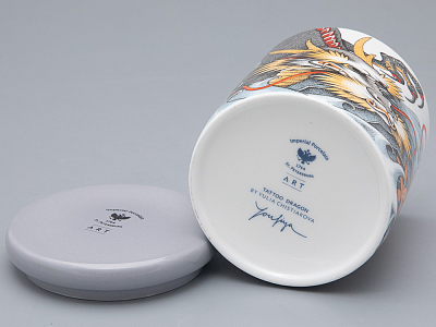 Подарочный набор Свеча форма ТОП рисунок TATTOO Dragon аромат Загадочный лес арт. 81.32067.00.1