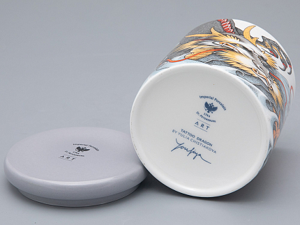 Подарочный набор Свеча форма ТОП рисунок TATTOO Dragon аромат Загадочный лес арт. 81.32067.00.1