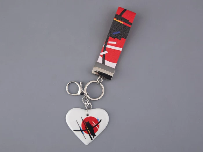 Брелок подвеска в подарочной упаковке, форма Сердечко 2, рисунок Витебск, арт 81.33236.00.1, 