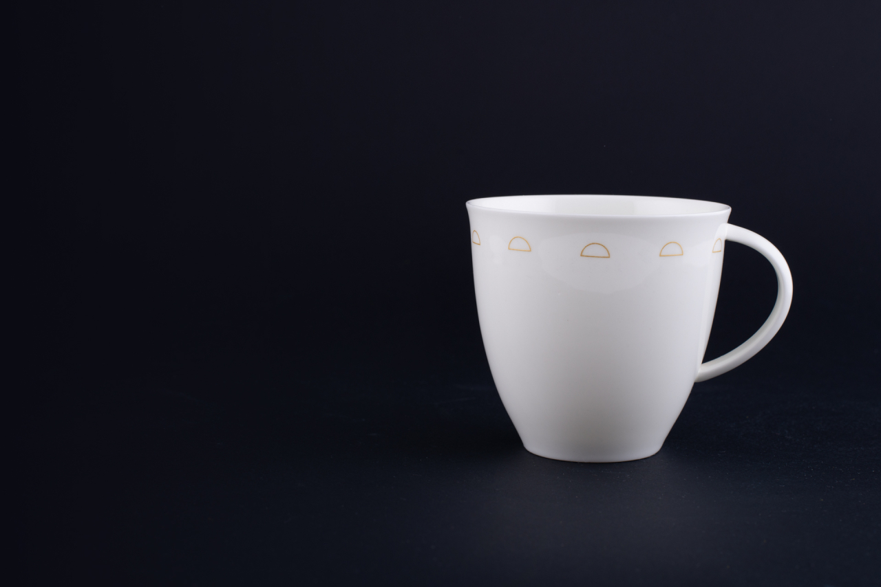 Чашка чайная Крем-брюле на форме Оливия, рисунок 1, арт 60.15929.00.1, 