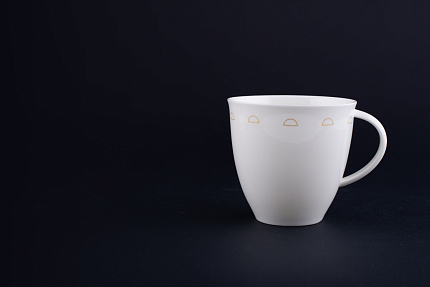 Чашка чайная Крем-брюле на форме Оливия, рисунок 1, арт 60.15929.00.1