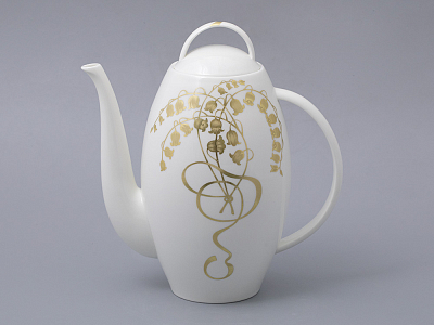 Сервиз чайный на 6 персон, 15 предметов, форма Оливия, рисунок Нежный ландыш, арт 81.31430.00.1