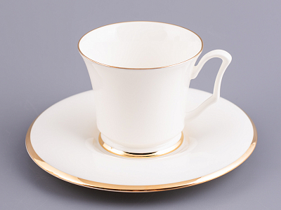 Сервиз кофейный форма Юлия рисунок Золотая лента, 6 персон 15 предметов, арт. 81.17852.00.1