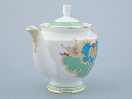 Сервиз чайный форма Айседора рисунок Аквамарин 6 персон 14 предметов арт. 81.30906.00.1