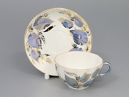 Чашка с блюдцем чайная 250 мл форма Тюльпан рисунок Лунный арт. 81.10024.00.1