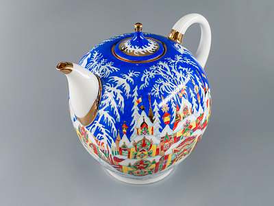 Чайник доливной Новгородский Зимняя сказка 2450 мл арт. 80.07342.00.1