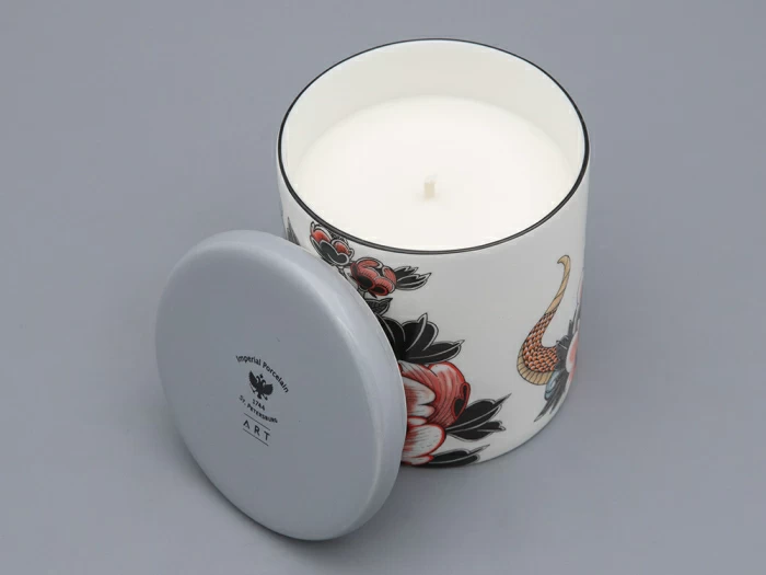 Свеча ароматическая в подарочной упаковке, форма tоp, рисунок TATTOO SERPENTA аромат Северное сияние, арт. 81.32802.00.1, 