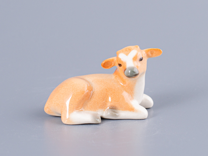 Скульптура форма Бычок-малыш рисунок Рыжий арт. 82.63993.00.1, 
