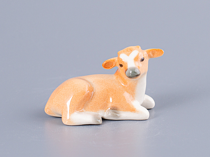Скульптура форма Бычок-малыш рисунок Рыжий арт. 82.63993.00.1