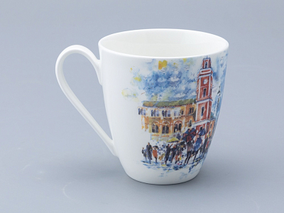 Бокал форма Вариации 450 мл рисунок Шпильки на Невском, арт 80.01242.00.1