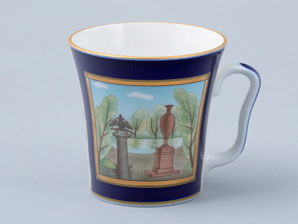 Бокал с блюдцем форма Ленинградский рисунок Порфировая ваза арт. 81.31477.00.1